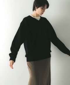 URBAN RESEARCH / アーバンリサーチ ニット・セーター | ウール100 Vネックルーズソフトニット