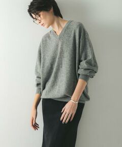URBAN RESEARCH / アーバンリサーチ ニット・セーター | ウール100 Vネックルーズソフトニット