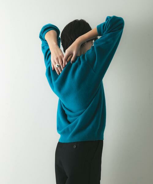 URBAN RESEARCH / アーバンリサーチ ニット・セーター | ウール100 Vネックルーズソフトニット | 詳細4