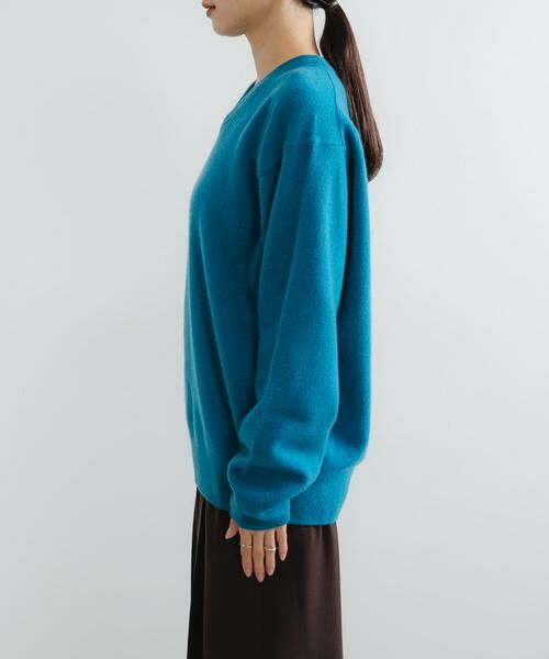 URBAN RESEARCH / アーバンリサーチ ニット・セーター | ウール100 Vネックルーズソフトニット | 詳細9