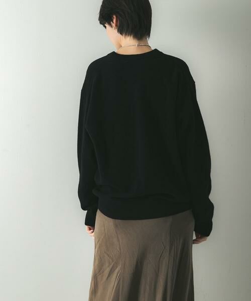 URBAN RESEARCH / アーバンリサーチ ニット・セーター | ウール100 Vネックルーズソフトニット | 詳細24