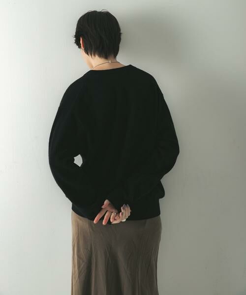 URBAN RESEARCH / アーバンリサーチ ニット・セーター | ウール100 Vネックルーズソフトニット | 詳細25
