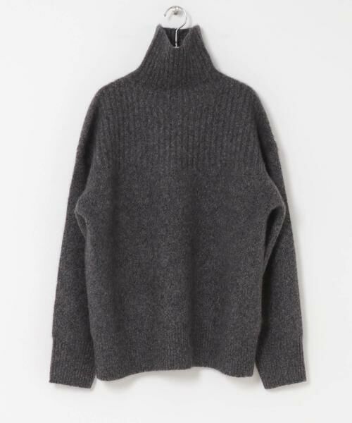 URBAN RESEARCH / アーバンリサーチ ニット・セーター | new basic　CASHMERE SILK MOULINE TURTLE-NECK KNIT | 詳細10