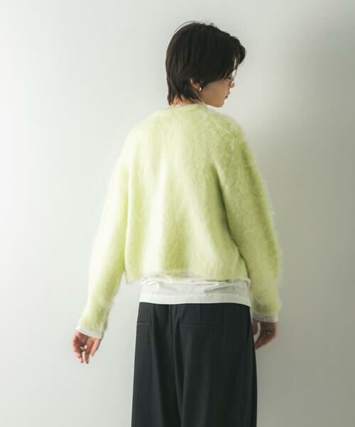 URBAN RESEARCH / アーバンリサーチ カーディガン・ボレロ | ブラッシュシャギーニットカーディガン | 詳細4