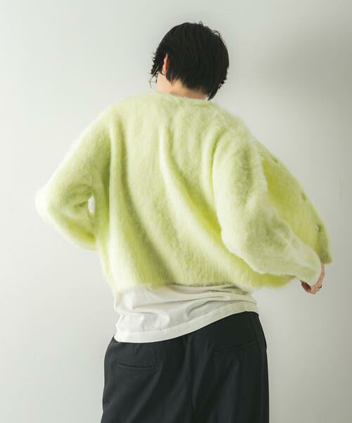 URBAN RESEARCH / アーバンリサーチ カーディガン・ボレロ | ブラッシュシャギーニットカーディガン | 詳細6