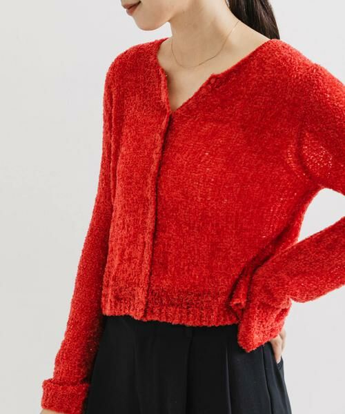 URBAN RESEARCH / アーバンリサーチ カーディガン・ボレロ | シアーモールショート丈カーディガン | 詳細1