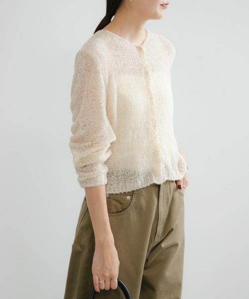 URBAN RESEARCH / アーバンリサーチ カーディガン・ボレロ | シアーモールショート丈カーディガン | 詳細11