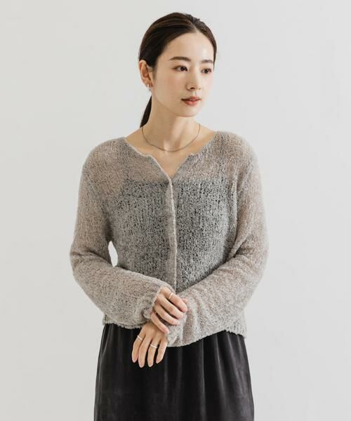 URBAN RESEARCH / アーバンリサーチ カーディガン・ボレロ | シアーモールショート丈カーディガン | 詳細17