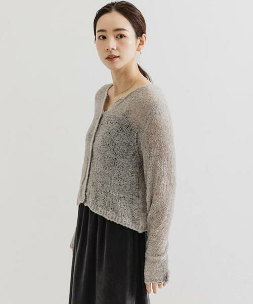 URBAN RESEARCH / アーバンリサーチ カーディガン・ボレロ | シアーモールショート丈カーディガン | 詳細19