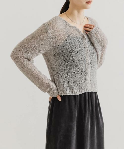 URBAN RESEARCH / アーバンリサーチ カーディガン・ボレロ | シアーモールショート丈カーディガン | 詳細22