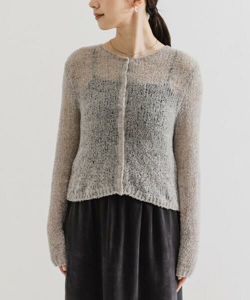 URBAN RESEARCH / アーバンリサーチ カーディガン・ボレロ | シアーモールショート丈カーディガン | 詳細24