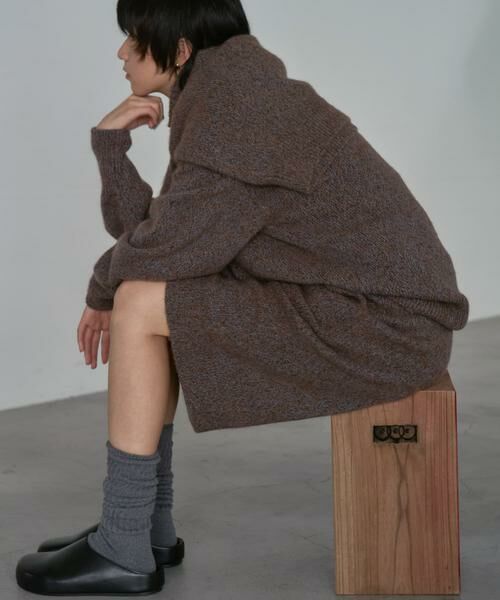 URBAN RESEARCH / アーバンリサーチ ニット・セーター | new basic　CASHMERE SILK MOULINE CREW-NECK KNIT | 詳細2