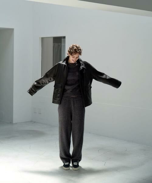 URBAN RESEARCH / アーバンリサーチ ニット・セーター | new basic　CASHMERE SILK MOULINE CREW-NECK KNIT | 詳細7