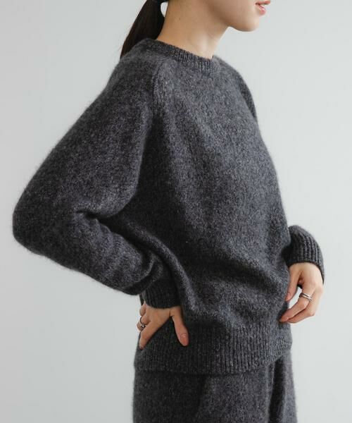 URBAN RESEARCH / アーバンリサーチ ニット・セーター | new basic　CASHMERE SILK MOULINE CREW-NECK KNIT | 詳細8