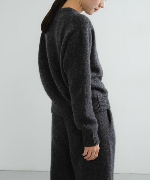 URBAN RESEARCH / アーバンリサーチ ニット・セーター | new basic　CASHMERE SILK MOULINE CREW-NECK KNIT | 詳細9