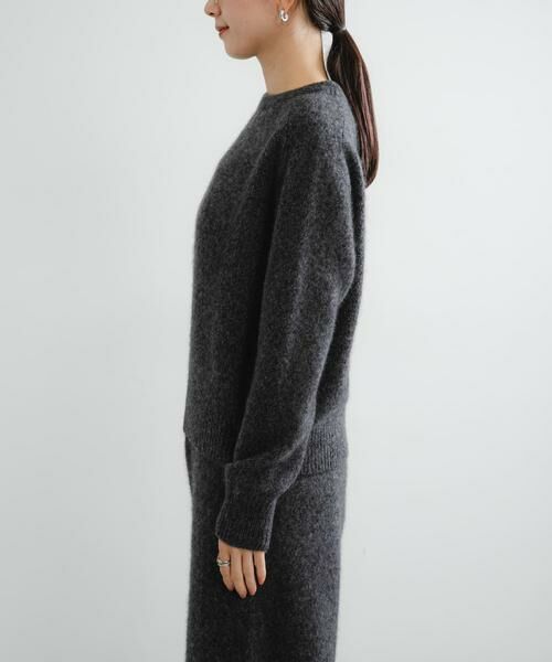 URBAN RESEARCH / アーバンリサーチ ニット・セーター | new basic　CASHMERE SILK MOULINE CREW-NECK KNIT | 詳細13