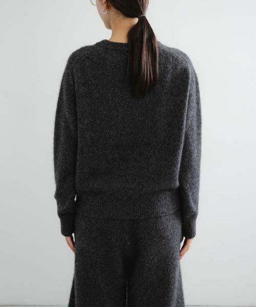 URBAN RESEARCH / アーバンリサーチ ニット・セーター | new basic　CASHMERE SILK MOULINE CREW-NECK KNIT | 詳細14