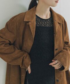 URBAN RESEARCH / アーバンリサーチ Tシャツ | ストレッチレースクルーネックブラウス