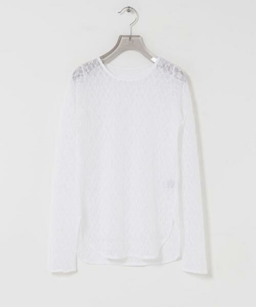 URBAN RESEARCH / アーバンリサーチ Tシャツ | ストレッチレースクルーネックブラウス | 詳細8