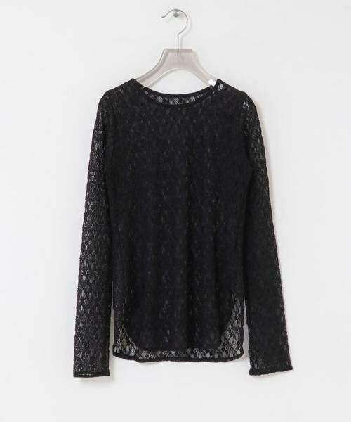 URBAN RESEARCH / アーバンリサーチ Tシャツ | ストレッチレースクルーネックブラウス | 詳細13