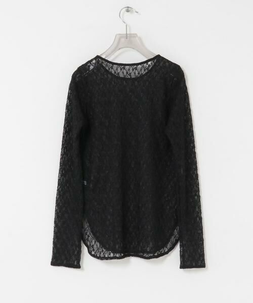 URBAN RESEARCH / アーバンリサーチ Tシャツ | ストレッチレースクルーネックブラウス | 詳細16