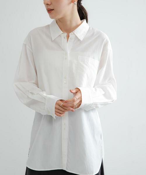 URBAN RESEARCH / アーバンリサーチ シャツ・ブラウス | ダブルボタンコットンヴィスコースシャツ | 詳細17