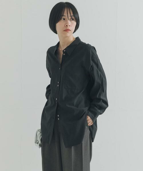 URBAN RESEARCH / アーバンリサーチ シャツ・ブラウス | ダブルボタンコットンヴィスコースシャツ | 詳細23