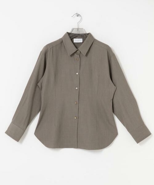 URBAN RESEARCH/アーバンリサーチ new basic WOOL TWILL SHAPE SHIRTS ベージュ FREE