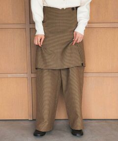 URBAN RESEARCH / アーバンリサーチ その他パンツ | ウールブレンドチェックワイドパンツ