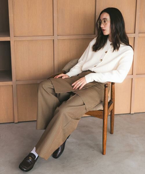 URBAN RESEARCH / アーバンリサーチ その他パンツ | ウールブレンドチェックワイドパンツ | 詳細1