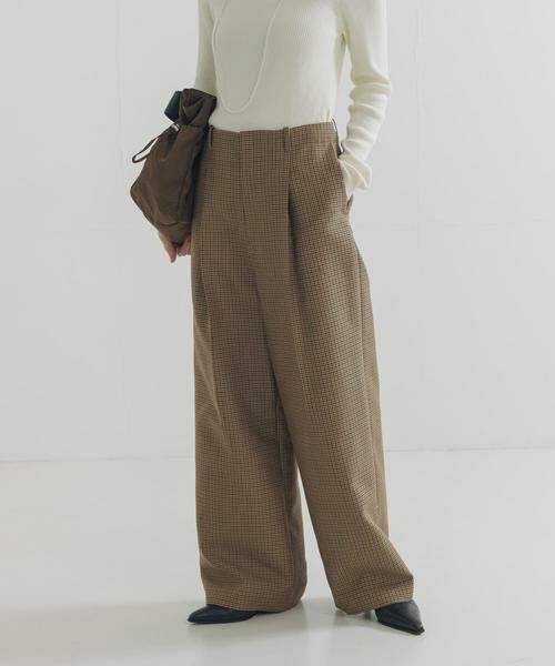 URBAN RESEARCH / アーバンリサーチ その他パンツ | ウールブレンドチェックワイドパンツ | 詳細2