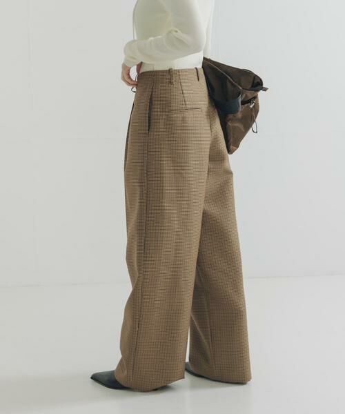 URBAN RESEARCH / アーバンリサーチ その他パンツ | ウールブレンドチェックワイドパンツ | 詳細3