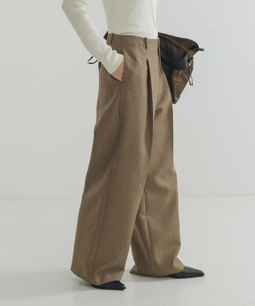 URBAN RESEARCH / アーバンリサーチ その他パンツ | ウールブレンドチェックワイドパンツ | 詳細6