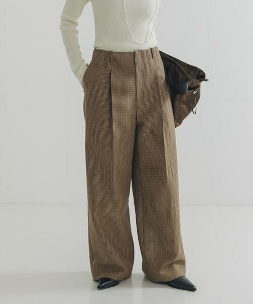 URBAN RESEARCH / アーバンリサーチ その他パンツ | ウールブレンドチェックワイドパンツ | 詳細7