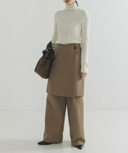 URBAN RESEARCH / アーバンリサーチ その他パンツ | ウールブレンドチェックワイドパンツ | 詳細8