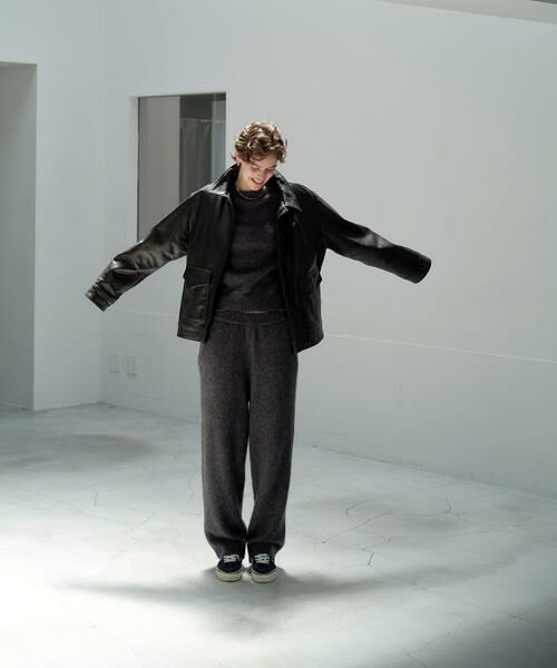 URBAN RESEARCH / アーバンリサーチ その他パンツ | new basic　CASHMERE SILK MOULINE LONGPANTS | 詳細3