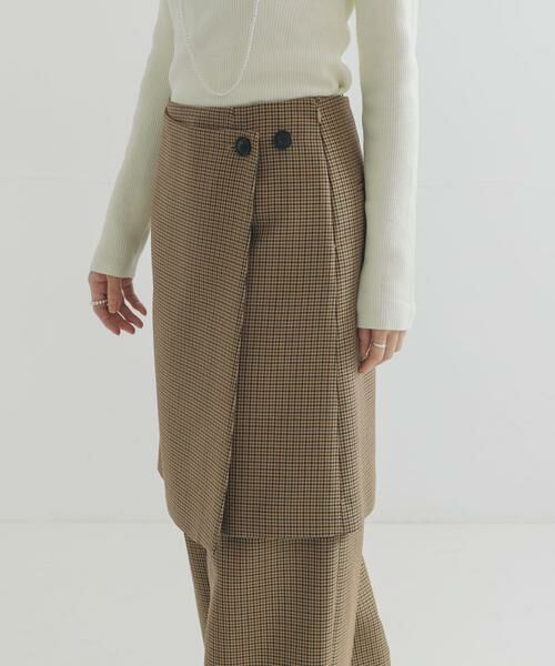 URBAN RESEARCH / アーバンリサーチ スカート | ウールブレンドチェックスカート | 詳細2