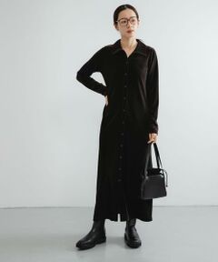 URBAN RESEARCH / アーバンリサーチ ワンピース | ベロアシャツカラーワンピース