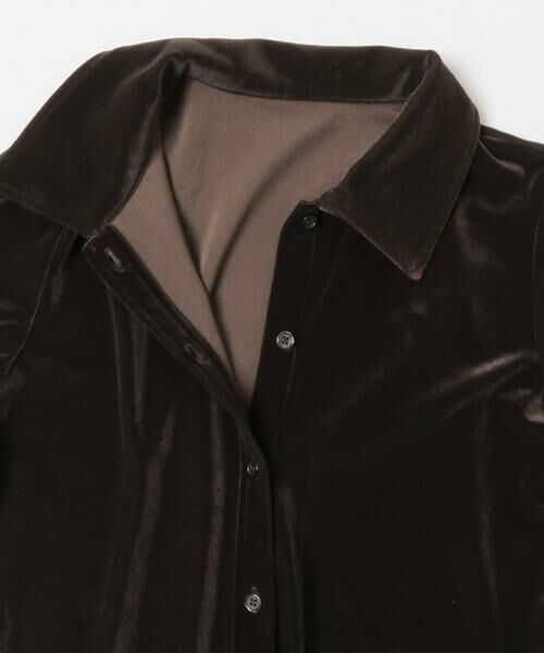 URBAN RESEARCH / アーバンリサーチ ワンピース | ベロアシャツカラーワンピース | 詳細11