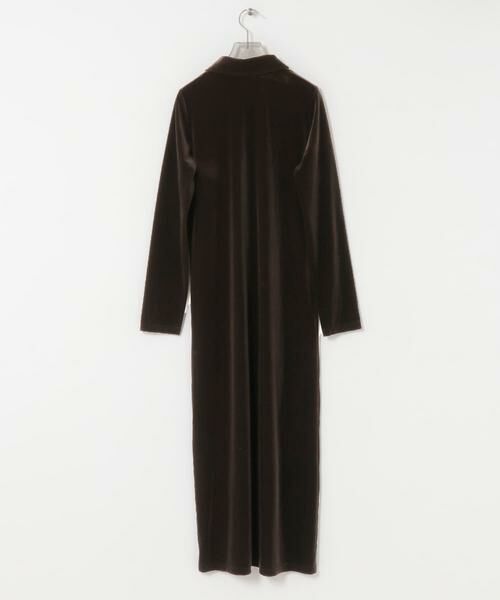 URBAN RESEARCH / アーバンリサーチ ワンピース | ベロアシャツカラーワンピース | 詳細13