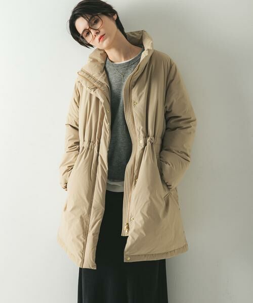 URBAN RESEARCH/アーバンリサーチ スタンドカラードロストダウンコート ベージュ 38