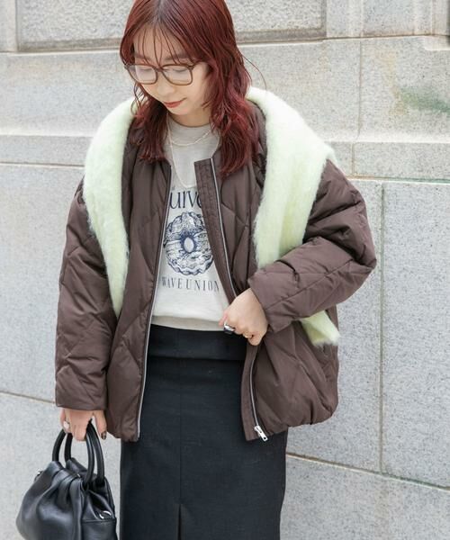 URBAN RESEARCH / アーバンリサーチ ダウンジャケット・ベスト | 『Sサイズ/WEB限定』コクーンキルティングダウン | 詳細12