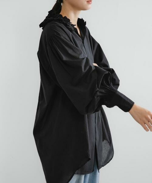 URBAN RESEARCH / アーバンリサーチ シャツ・ブラウス | crinkle crinkle crinkle　cotton frill coller shirts | 詳細10