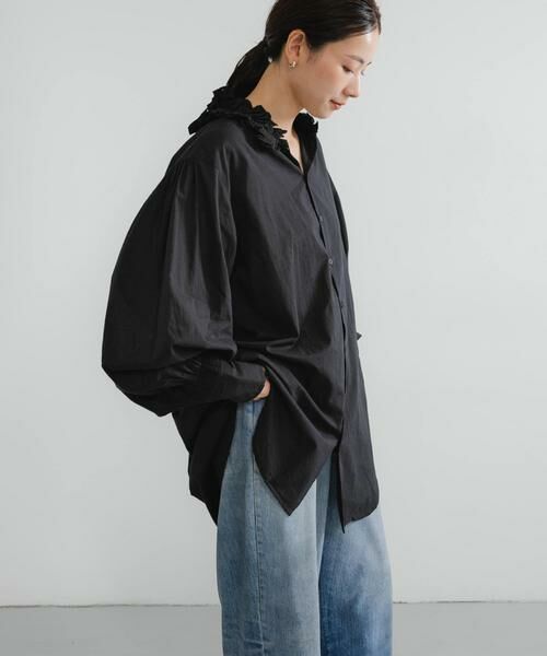 URBAN RESEARCH / アーバンリサーチ シャツ・ブラウス | crinkle crinkle crinkle　cotton frill coller shirts | 詳細11