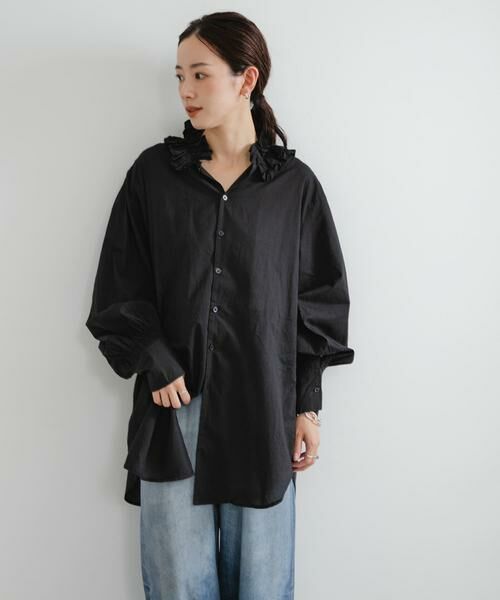 URBAN RESEARCH / アーバンリサーチ シャツ・ブラウス | crinkle crinkle crinkle　cotton frill coller shirts | 詳細12