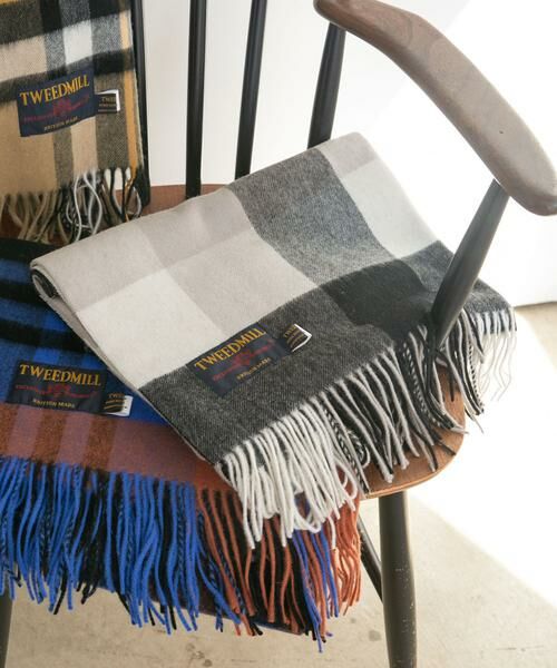 URBAN RESEARCH/アーバンリサーチ TWEED MILL Lambs wool stole ブラック系その他 -