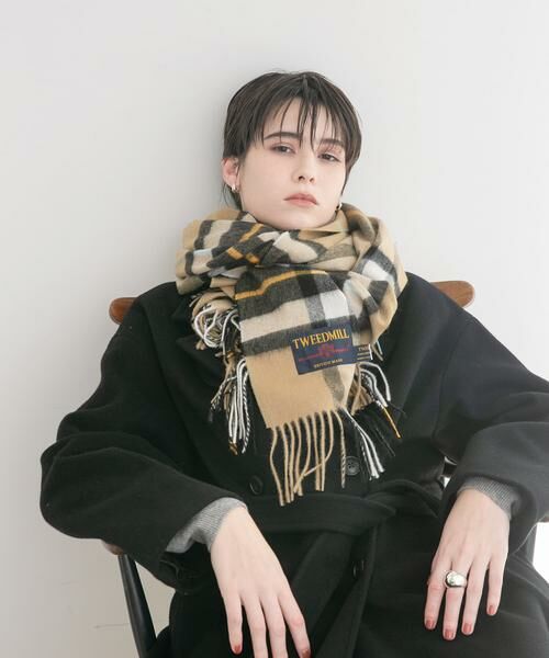 URBAN RESEARCH / アーバンリサーチ マフラー・ショール・スヌード・ストール | TWEED MILL　Lambs wool stole | 詳細10