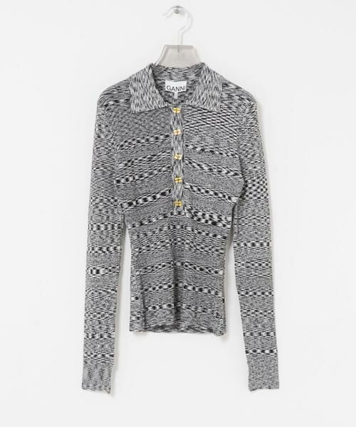 URBAN RESEARCH / アーバンリサーチ ニット・セーター | GANNI　Spacedyed Polo | 詳細1