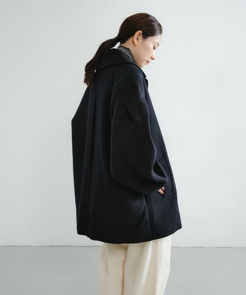 URBAN RESEARCH / アーバンリサーチ ピーコート | GANNI　Peacoat Wool Midi Coat | 詳細4