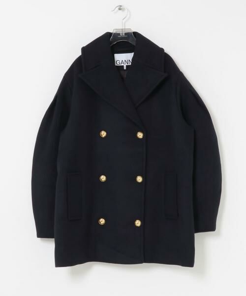 URBAN RESEARCH / アーバンリサーチ ピーコート | GANNI　Peacoat Wool Midi Coat | 詳細6